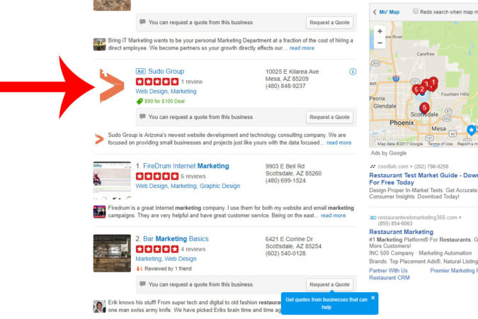 Paying Yelp will NOT improve star ratings