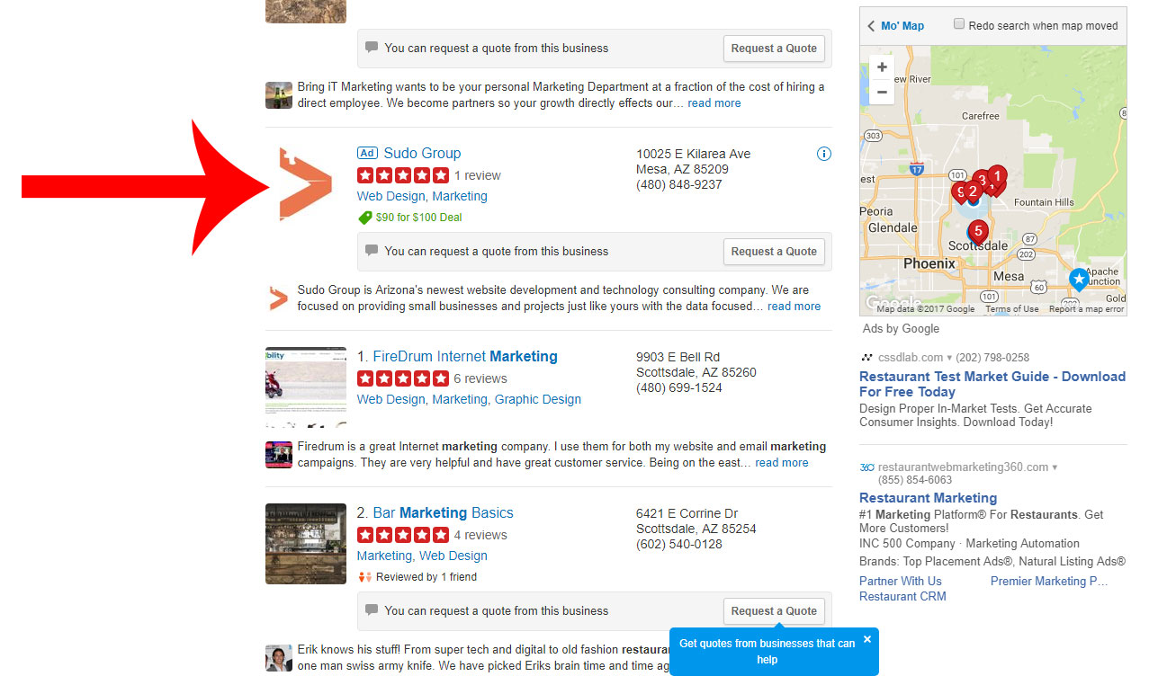Paying Yelp will NOT improve star ratings