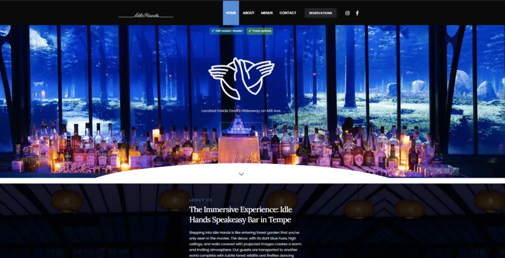 | bar marketing basics restaurant website design idle hands