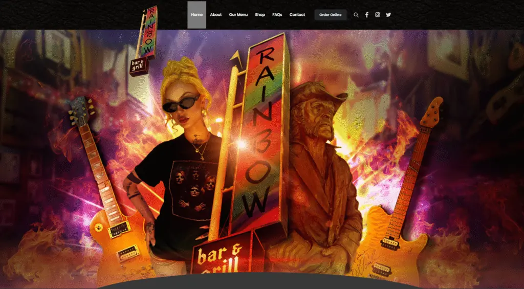 | bar marketing basics restaurant website design rainbow bar and grill