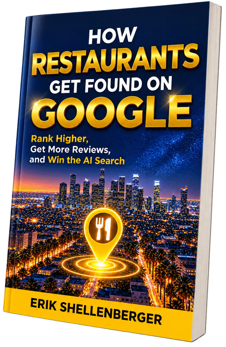 | restaurant seo, reputation management & website design | bar marketing basics cover art for how restaurants get found on google papaerback book
